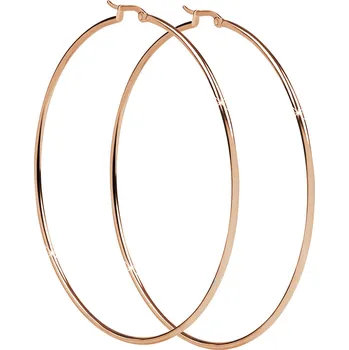 Náušnice Troli Nadčasové bronzové náušnice kruhy 8 cm + 2 měsíce na vrácení zboží