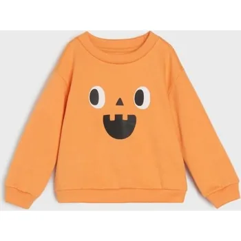 Chlapecké oblečení Sinsay - Mikina s kapucí a potiskem halloween - oranžová - 016FX-23X - 016FX-23X-80