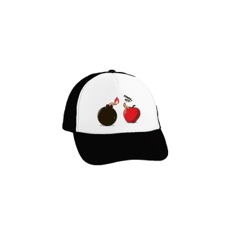 Kšiltovka Bastard Bombovej účes kšiltovka truckerka Black cap