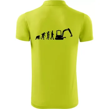 Pánská košile Evoluce bagr malý - Polokošile Victory sportovní (dresovina) - L ( Limetková )