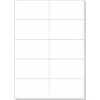 Samolepící etiketa RVD Plus - samolepící etikety na A4, bílé, 105 × 57 mm - 100 archů