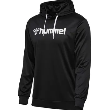 Pánská mikina Pánská mikina Hummel LOGO HOODIE S Černá, Bílá
