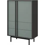 Regál Wektus 2S2D WK05, Barva: antracit / aloe MIRJAN 5903211424922