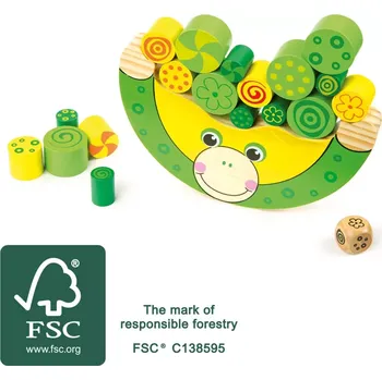 Dřevěná hračka Dřevěná balanční hra žába small foot