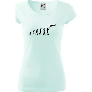 Dámské tričko Evoluce modeláře - Dámské triko Pure - S ( Frost )