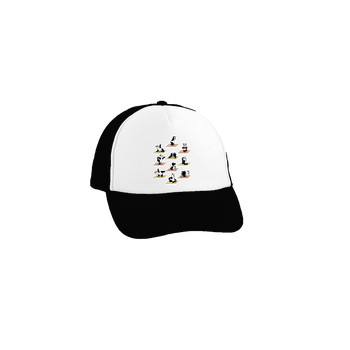 Kšiltovka Bastard Pandí jóga kšiltovka truckerka Black cap