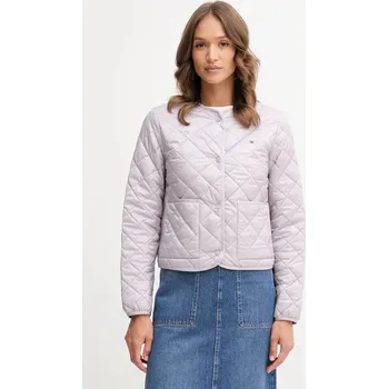 Bunda Tommy Hilfiger fialová barva, přechodná, WW0WW47290 04X, vel. XS