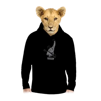 Chlapecká mikina Bastard Rocky dětská mikina klokanka Black