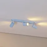 TK Lighting Stropní bodové světlo Livia, světle modré, 52 cm, 3-bodové, kov, GU10 světle modrá 3 x 10 W LED - Doprava zdarma