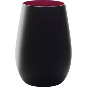 Sklenice Sklenice Stölzle Elements 465 ml, černá/červená