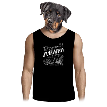 Pánské tílko Bastard B12: Baštím zvířátka pánské tílko Black