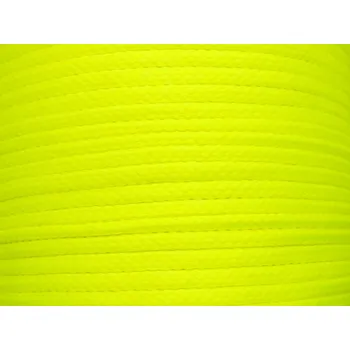 Šňůra YarnMellow Loopy 4mm - neon žlutá - 1m