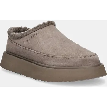 Dámské pantofle Kožené papuče Inuikii Classic Micro 1014.026.0021.163 hnědá 84X, EUR 36