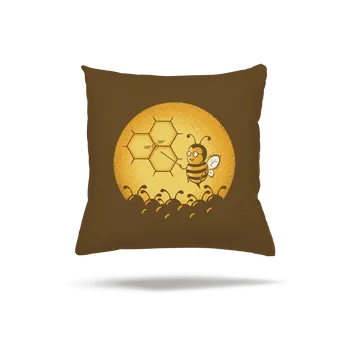Polštář Bastard Včelí univerzita polštář Chocolate Pol
