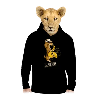 Chlapecká mikina Bastard Jazzevčík dětská mikina klokanka Black