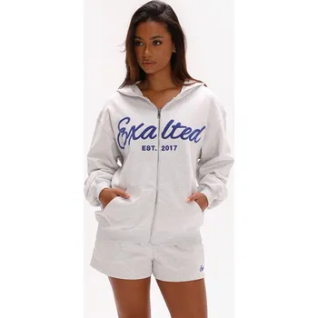 Pánská mikina Exalted Off-Duty Zip Oversized mikina - midnight marlgrey Velikost: XS