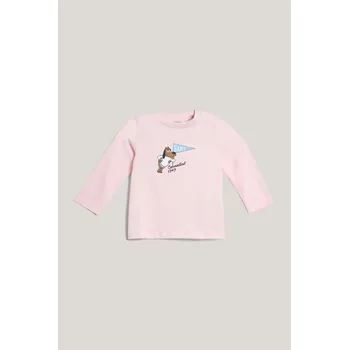 Dívčí tričko TRIČKO GANT GRAPHIC LS T-SHIRT SALMON