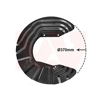 Brzdový kotouč Ochranný plech proti rozstřikování, brzdový kotouč VAN WEZEL 0682372