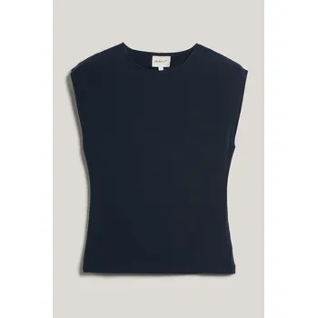 Dámské tričko TRIČKO GANT SLEEVELESS C-NECK JERSEY TOP EVENING BLUE