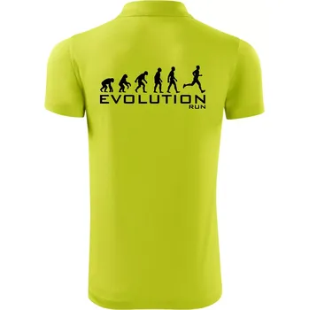 Pánská košile Evoluce Run - Polokošile Victory sportovní (dresovina) - XL ( Limetková )