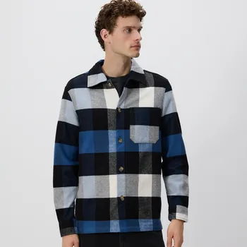 Reserved - Kostkovaná košile comfort fit - ocelově modrá - 623DR-95P - 623DR-95P-XL