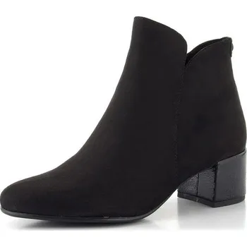 Dámské kozačky Tamaris elegantní textilní kotník black comb 1-25354-43 - 41 | P697154