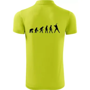Pánská košile Evoluce baseball pálkař nápřah - Polokošile Victory sportovní (dresovina) - L ( Limetková )