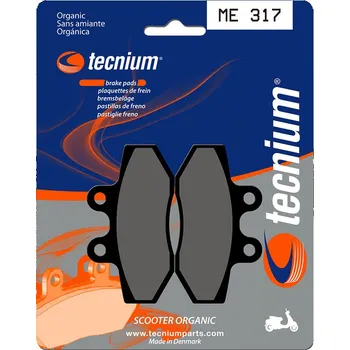 Nářadí na motocykly Organické brzdové destičky TECNIUM Scooter - ME317 ME317