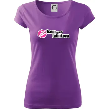 Dámské tričko Jsem jenom tatínkova vole - Dámské triko Pure - S ( Fialová )
