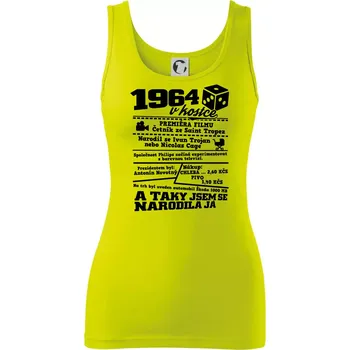 1964 v kostce - Dámské tílko - XS ( Limetková )