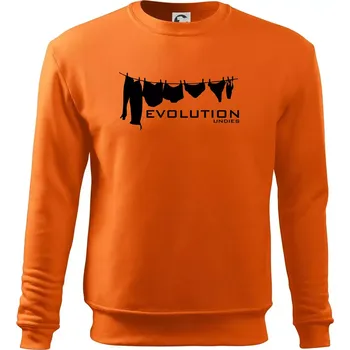Pánská mikina Evoluce spodního prádla - Mikina Essential pánská - L ( Oranžová )