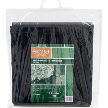 Mulčovací textilie Siena Garden 880072 Netkaná textilie proti plevelům 100 g, rozměry: 1,5 x 10 m, barva: Černá 15 m²