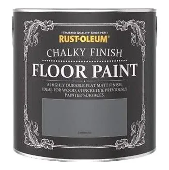 barva na zeď Rust-Oleum Barva na podlahy, Chalky Finish Floor Paint, šedá antracit