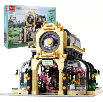ostatní stavebnice Botanická zahrada Mould King 16019 se sadou LED pásek