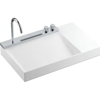 Hansgrohe Avalegra - Umyvadlo s integrovanou baterií AquaUnit 780/475, bílá + chrom 22473000