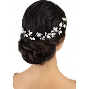 Ozdoba do vlasů Stříbrná dekorace do vlasů Miss Glow