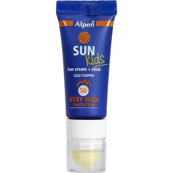 Přípravek na opalování Krém s filtrem Alpen Sun Cream SPF 50+ Kids