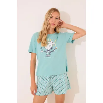 Dámské pyžamo Pyžamo women'secret dámské, tyrkysová barva, 3132115 66X, vel. S