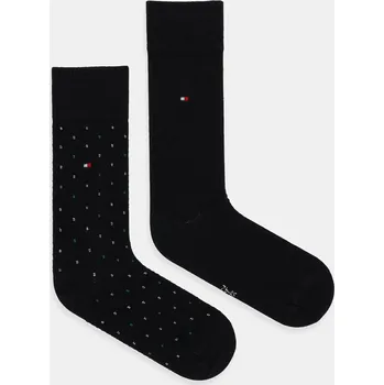 Pánské ponožky Ponožky Tommy Hilfiger 2-pack 701236311 černá 99X, vel. 43/46