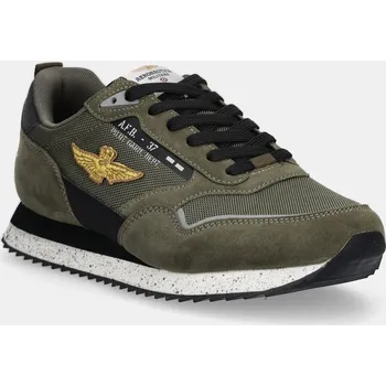 Pánské tenisky Tenisky Aeronautica Militare SNEAKERS pánské, zelená barva, 252SC0288UCT03545 252SC0288UCT03545.07301 87X, EUR 45