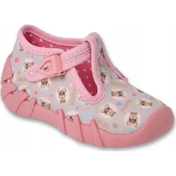 Dívčí obuv BEFADO DĚTSKÉ PAPUČE 20 PAPUČE DO ŠKOLKY PAPUČE PRO DĚTI 110P485
