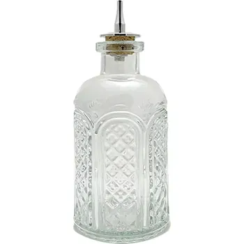 Dávkovač nápoje Dávkovací láhev s výlevkou, kulatá, sklo