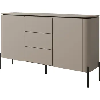 Komoda Komoda Bello - Helvetia Šedá 163x94 cm