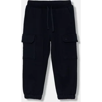 Chlapecké kalhoty Dětské bavlněné kalhoty United Colors of Benetton 3J68GF045.P.seasonal námořnická modř 59X, vel. 104