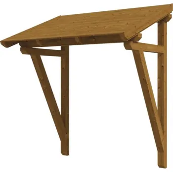 Stříška nad vchodové dveře Vchodová stříška Skanholz Paderborn 2,242x156 cm vlašský ořech