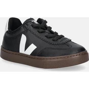 Dívčí obuv Dětské kožené tenisky Veja Small Volley černá barva, SY2021015 SY2021015C.22.27 99X, EUR 22