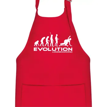 Kuchyňská zástěra Evoluce longboard - Dětská zástěra na vaření - Univerzální velikost ( Červená )