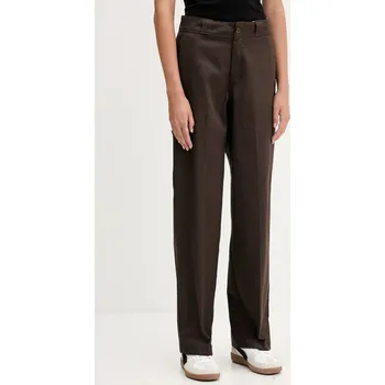 Dámské kalhoty Bavlněné kalhoty Dickies DK0A87PL hnědá 89X, vel. 26/32