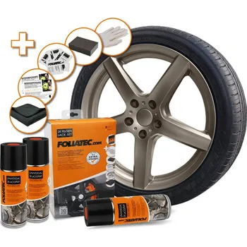 Autolak FOLIATEC sada pro lakování alu kol, barva: bronzová metalická