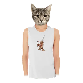 Bastard Špagety dámské tílko volné White